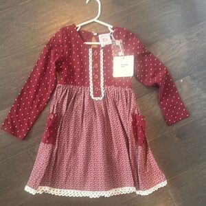 NWT fall Swoon baby Burgundy Kids Dress
